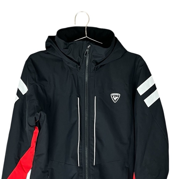 New Rossignol Insulated Ski Jacket Teen XL Black Red Luxe Performance - Picture 5 of 16